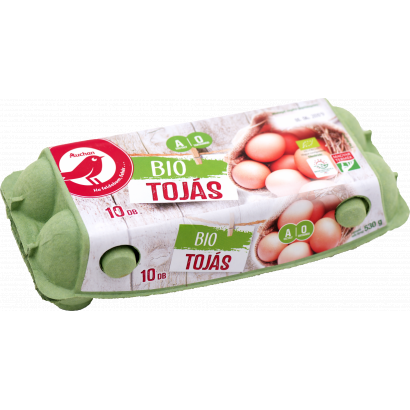 AUCHAN Bio tojás 10db